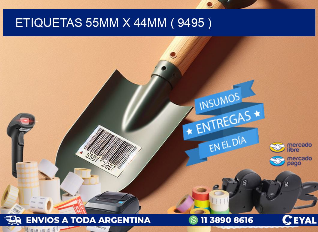 ETIQUETAS 55MM X 44MM ( 9495 )
