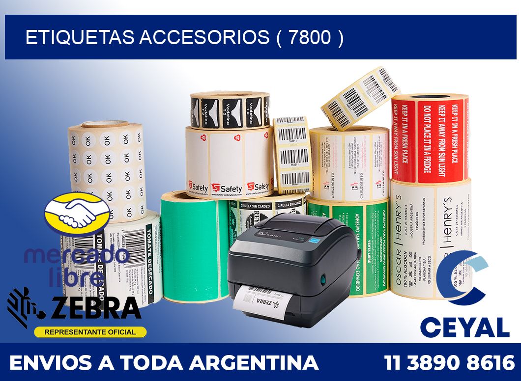 ETIQUETAS ACCESORIOS ( 7800 )