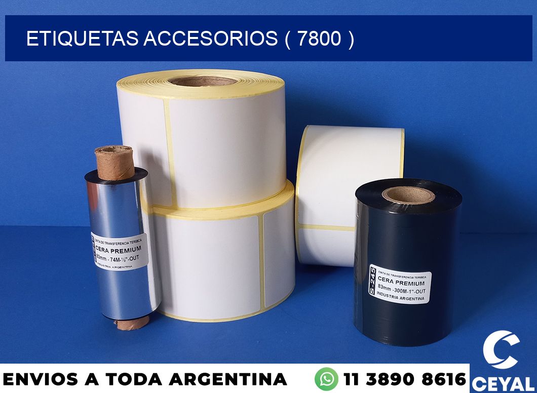 ETIQUETAS ACCESORIOS ( 7800 )