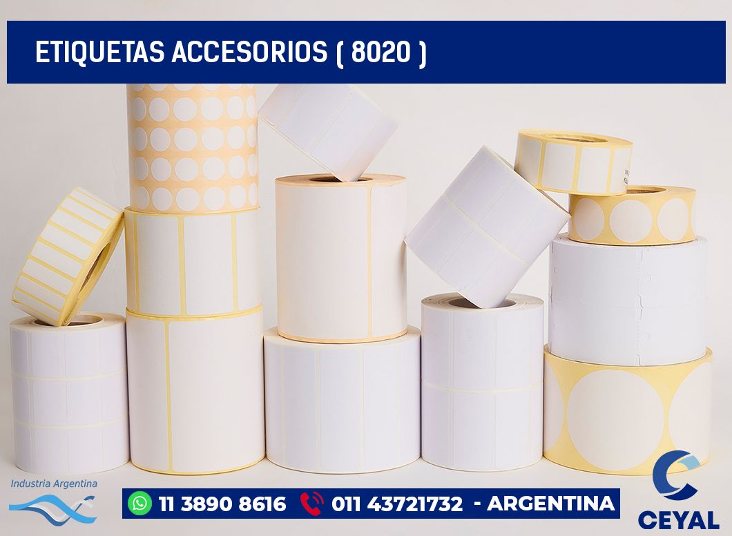 ETIQUETAS ACCESORIOS ( 8020 )