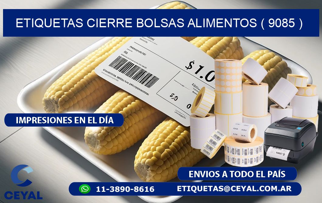 ETIQUETAS CIERRE BOLSAS ALIMENTOS ( 9085 )