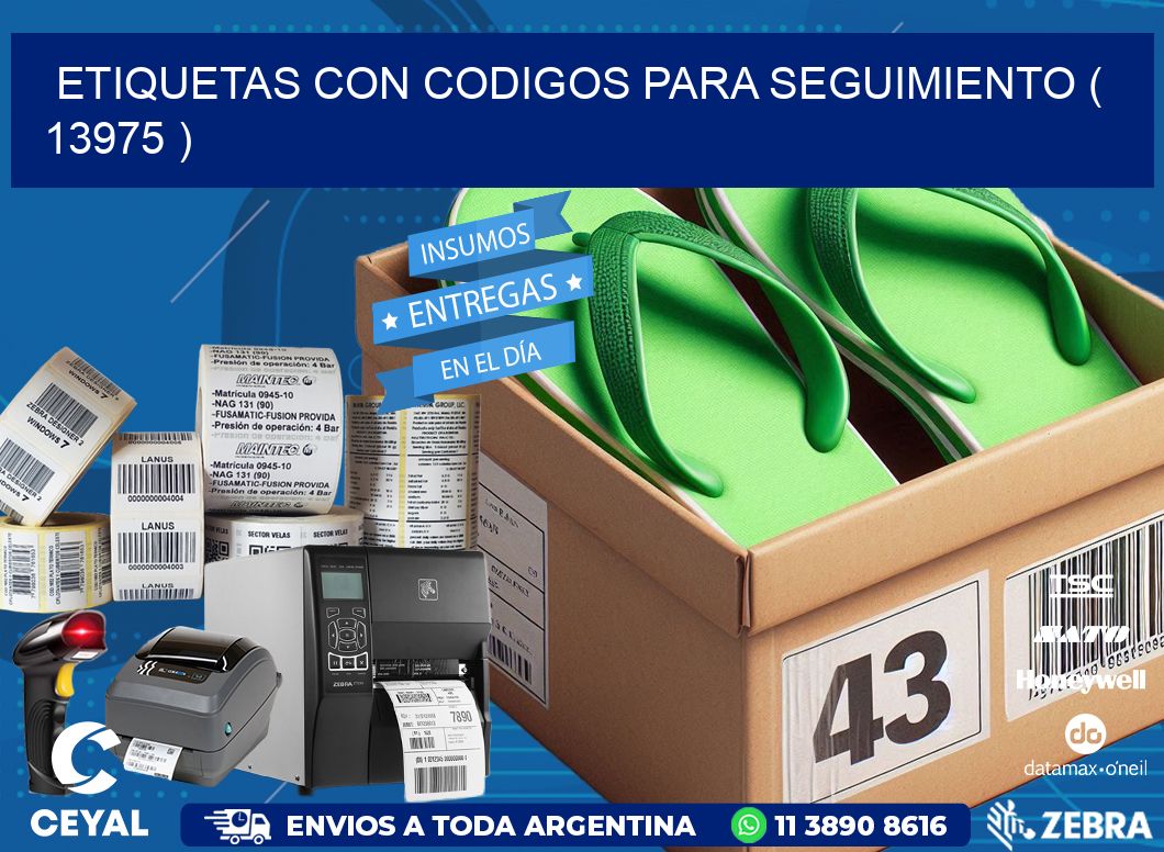 ETIQUETAS CON CODIGOS PARA SEGUIMIENTO ( 13975 )