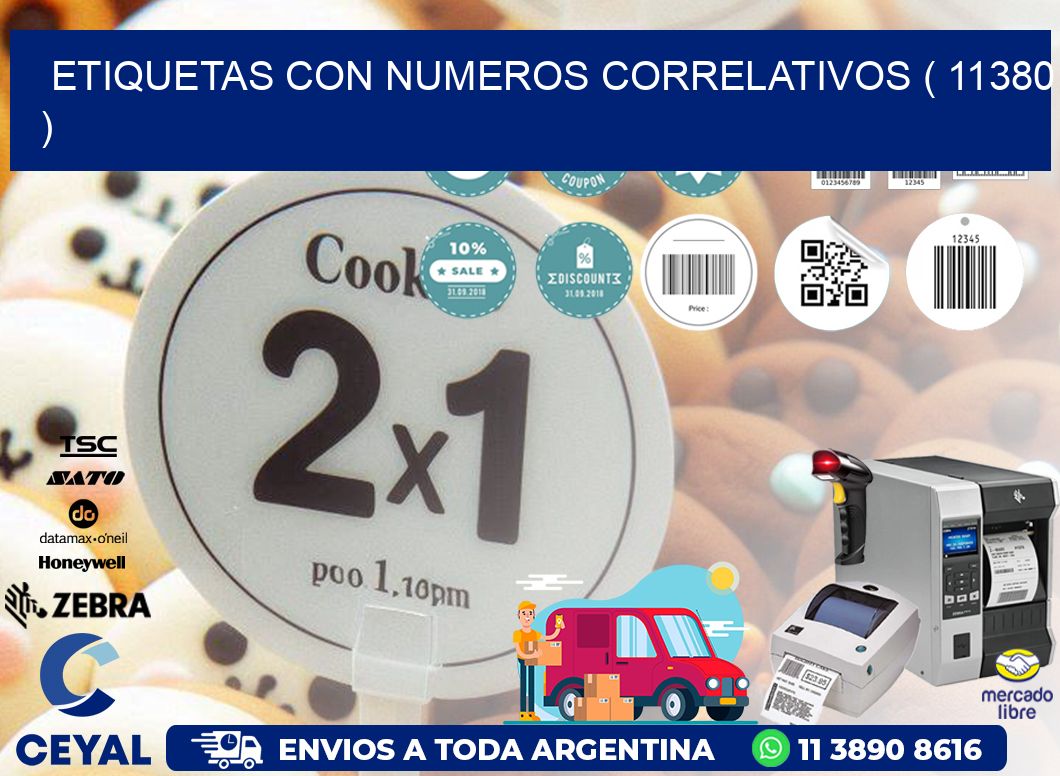 ETIQUETAS CON NUMEROS CORRELATIVOS ( 11380 )