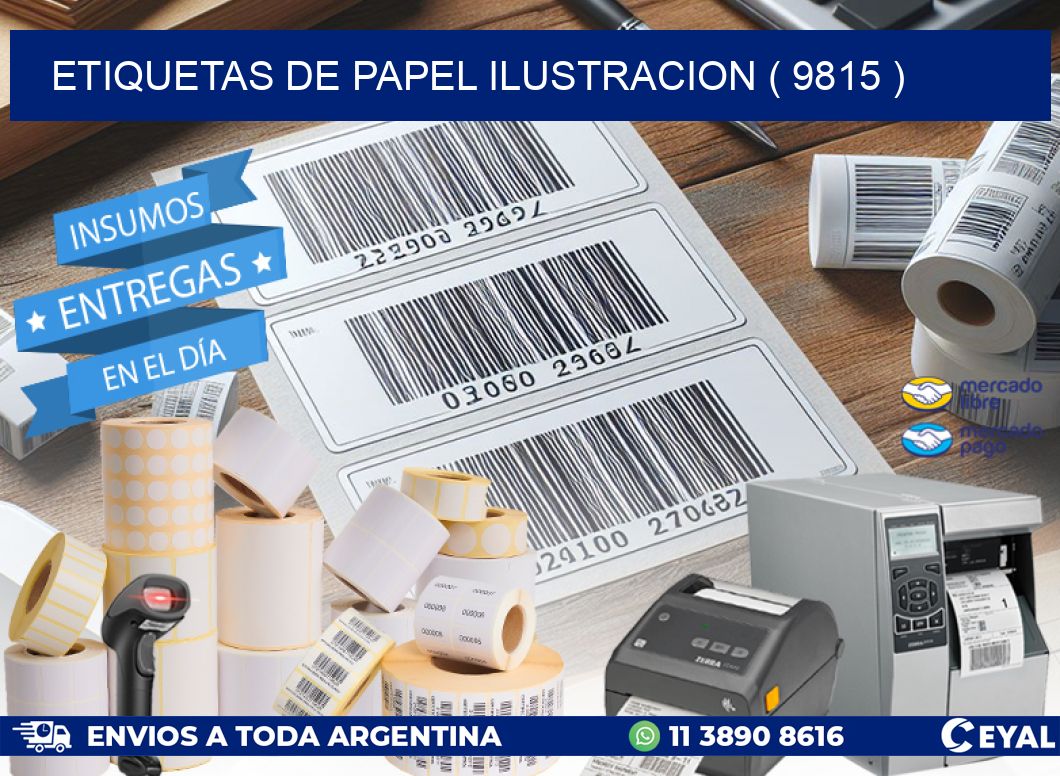 ETIQUETAS DE PAPEL ILUSTRACION ( 9815 )