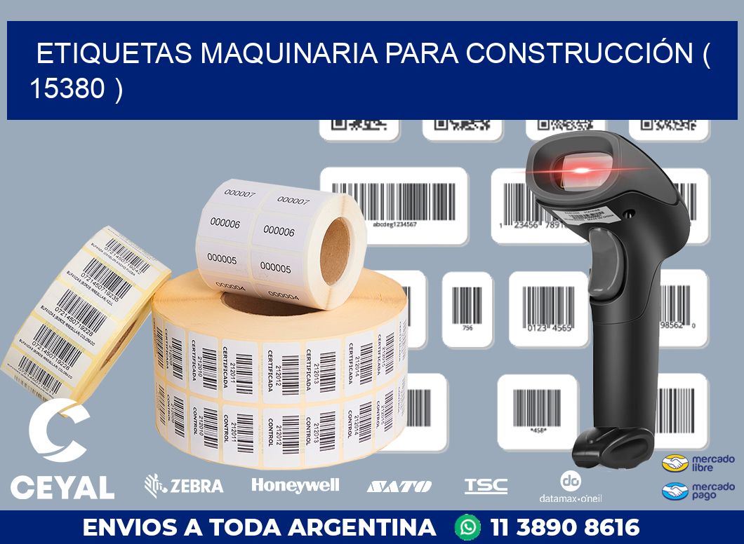 ETIQUETAS MAQUINARIA PARA CONSTRUCCIÓN ( 15380 )