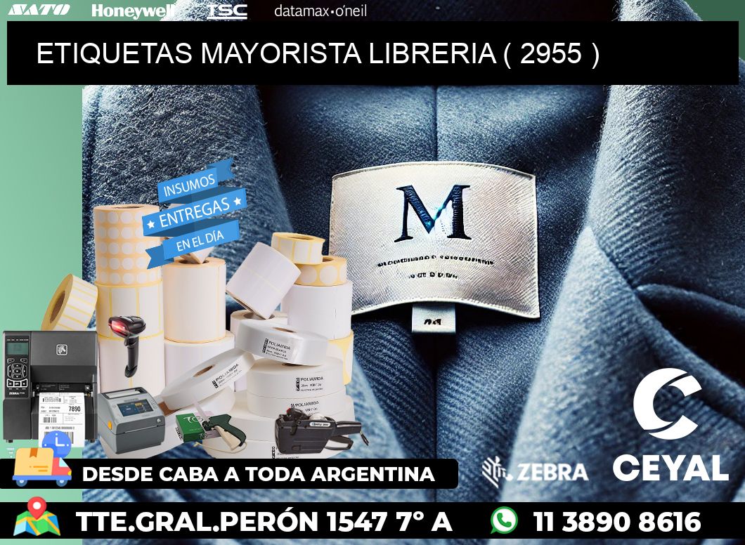 ETIQUETAS MAYORISTA LIBRERIA ( 2955 )