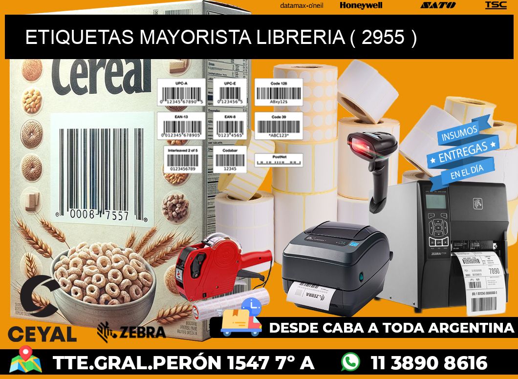 ETIQUETAS MAYORISTA LIBRERIA ( 2955 )