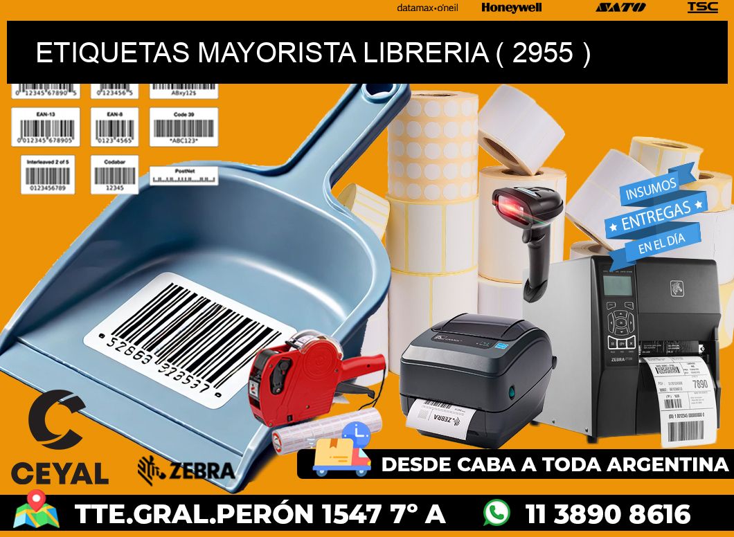 ETIQUETAS MAYORISTA LIBRERIA ( 2955 )