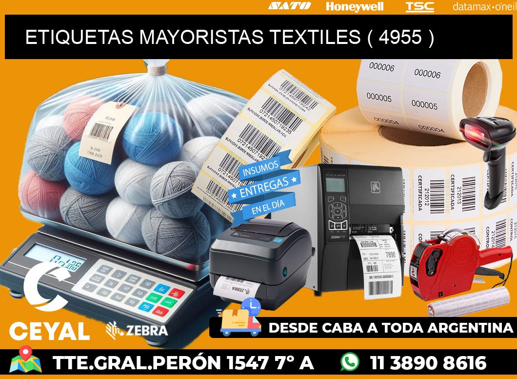 ETIQUETAS MAYORISTAS TEXTILES ( 4955 )