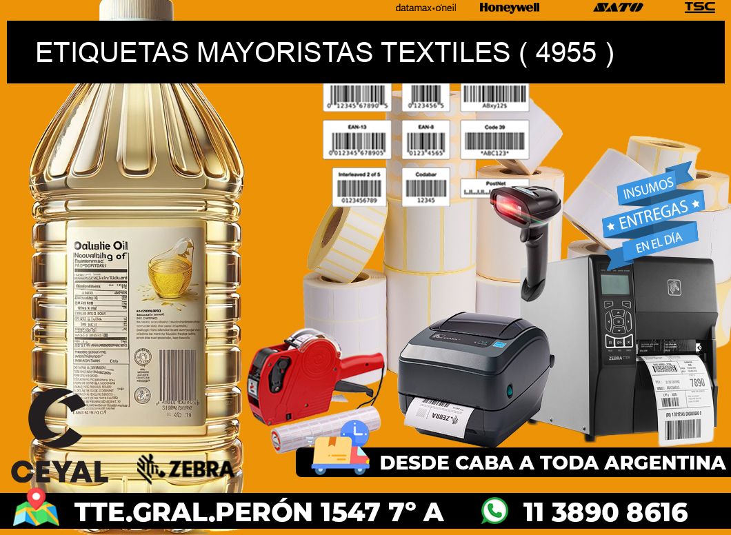 ETIQUETAS MAYORISTAS TEXTILES ( 4955 )