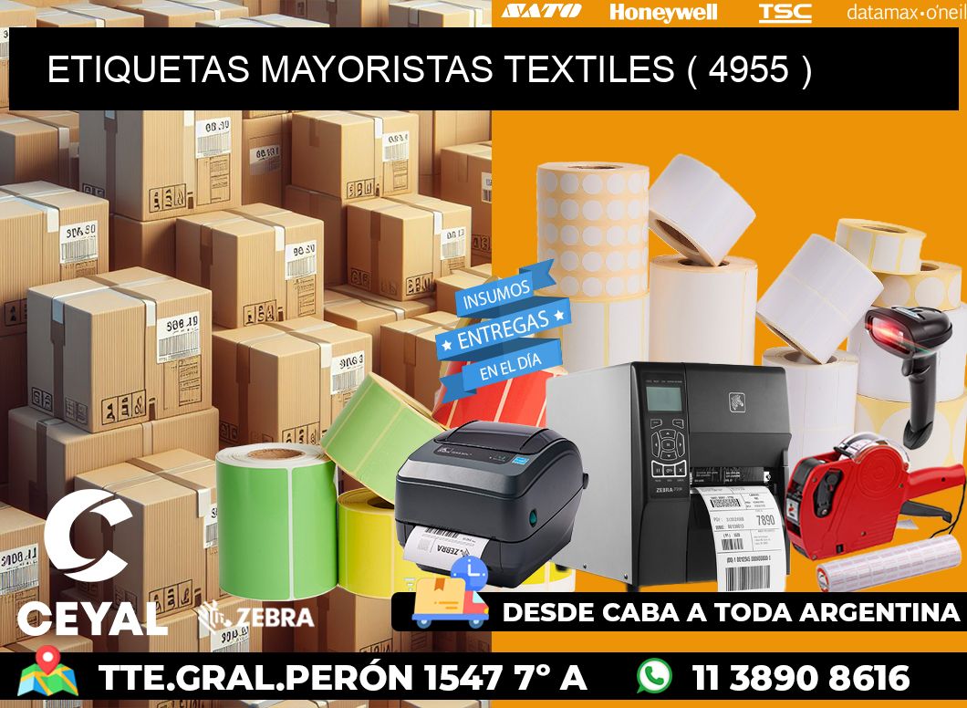 ETIQUETAS MAYORISTAS TEXTILES ( 4955 )