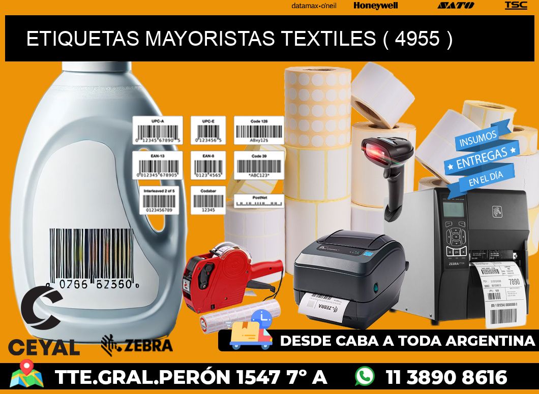 ETIQUETAS MAYORISTAS TEXTILES ( 4955 )