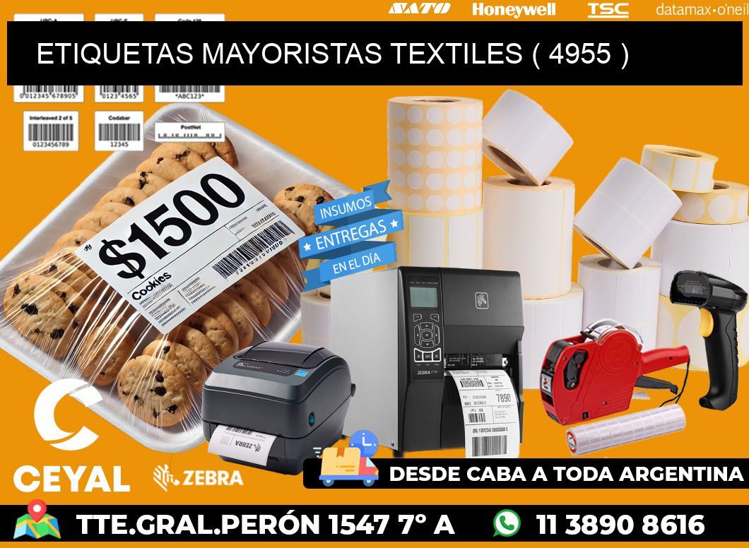 ETIQUETAS MAYORISTAS TEXTILES ( 4955 )