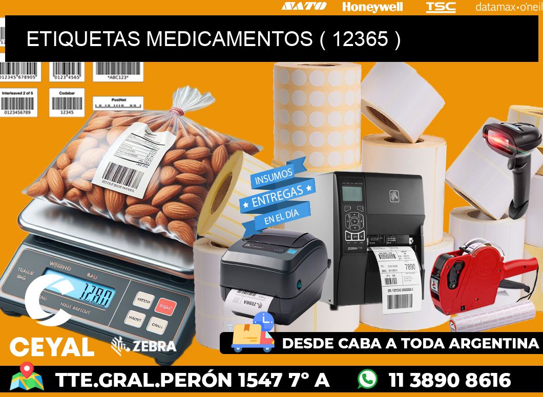 ETIQUETAS MEDICAMENTOS ( 12365 )