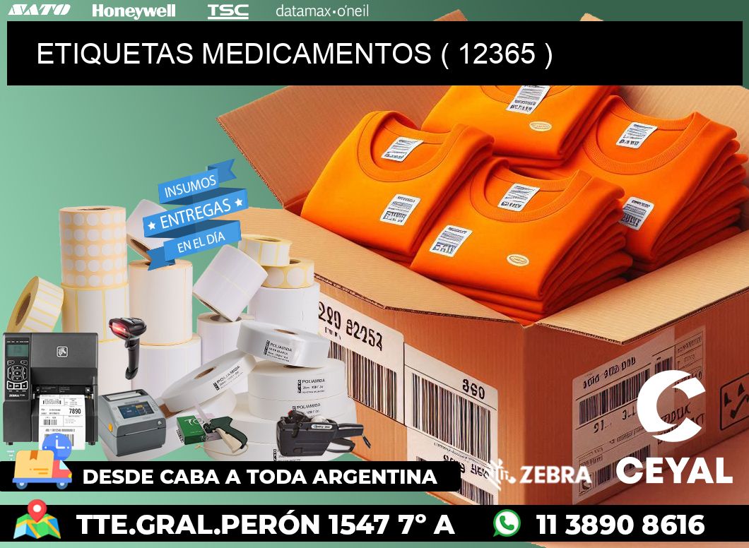 ETIQUETAS MEDICAMENTOS ( 12365 )