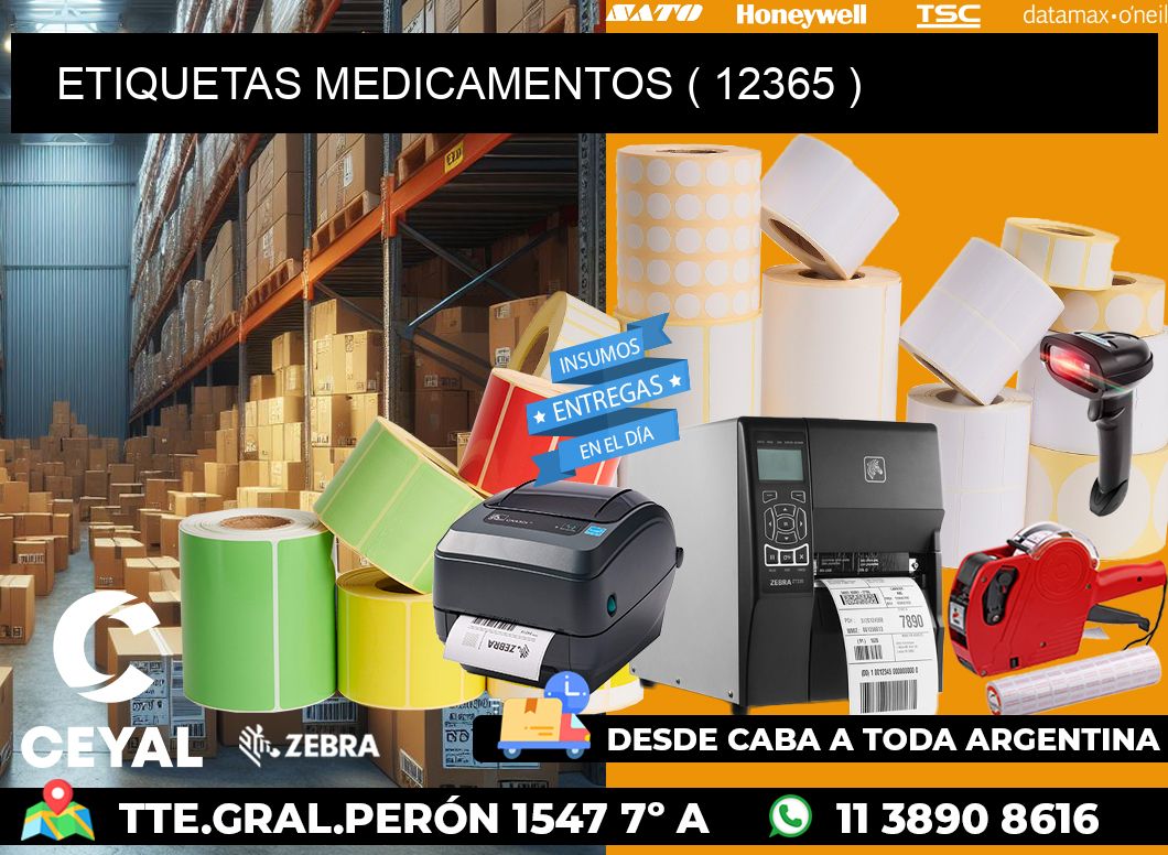 ETIQUETAS MEDICAMENTOS ( 12365 )