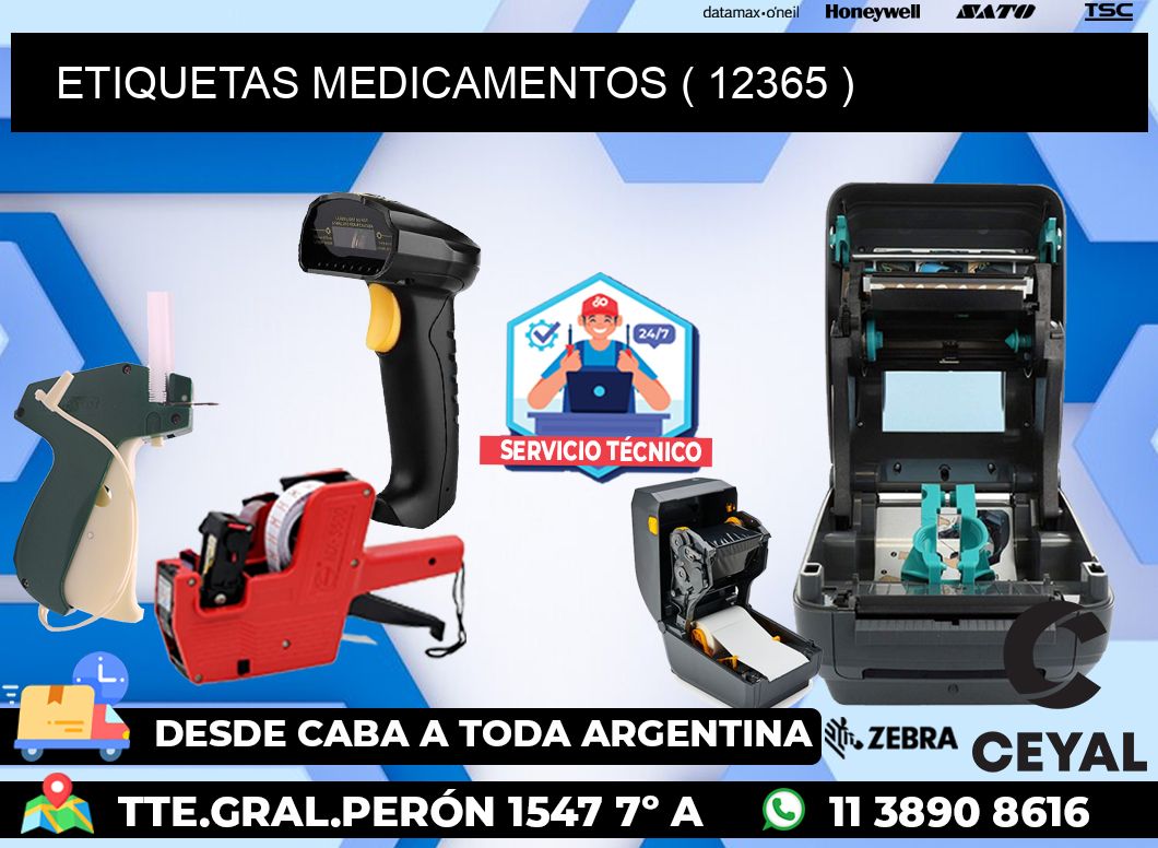 ETIQUETAS MEDICAMENTOS ( 12365 )