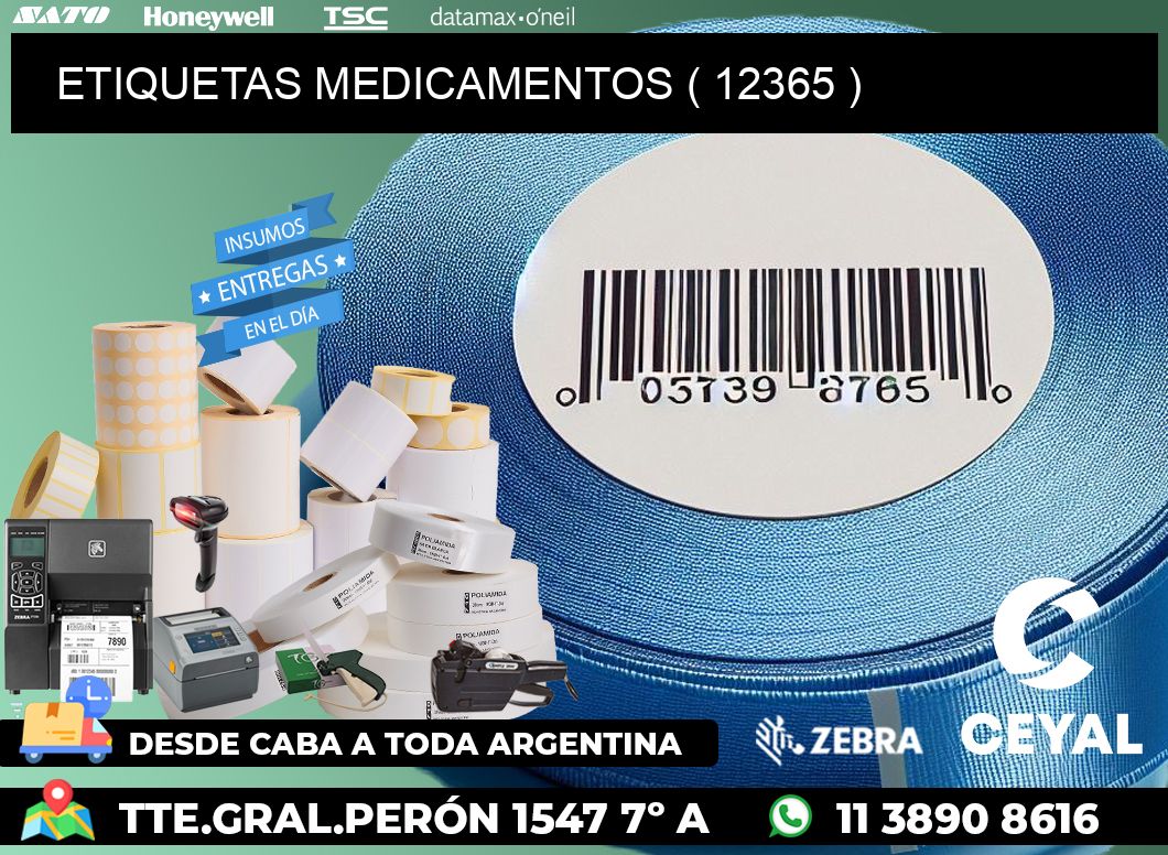 ETIQUETAS MEDICAMENTOS ( 12365 )