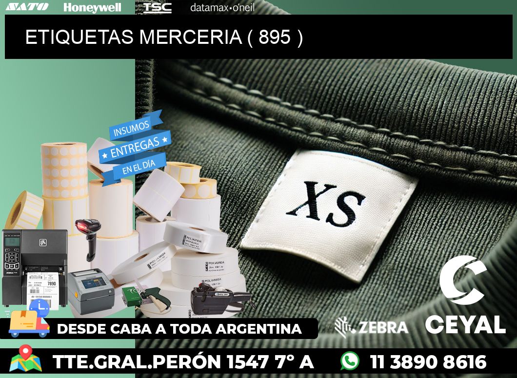 ETIQUETAS MERCERIA ( 895 )