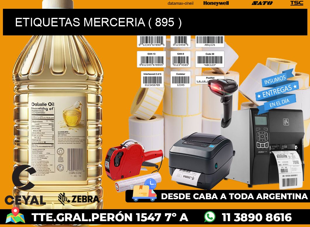 ETIQUETAS MERCERIA ( 895 )