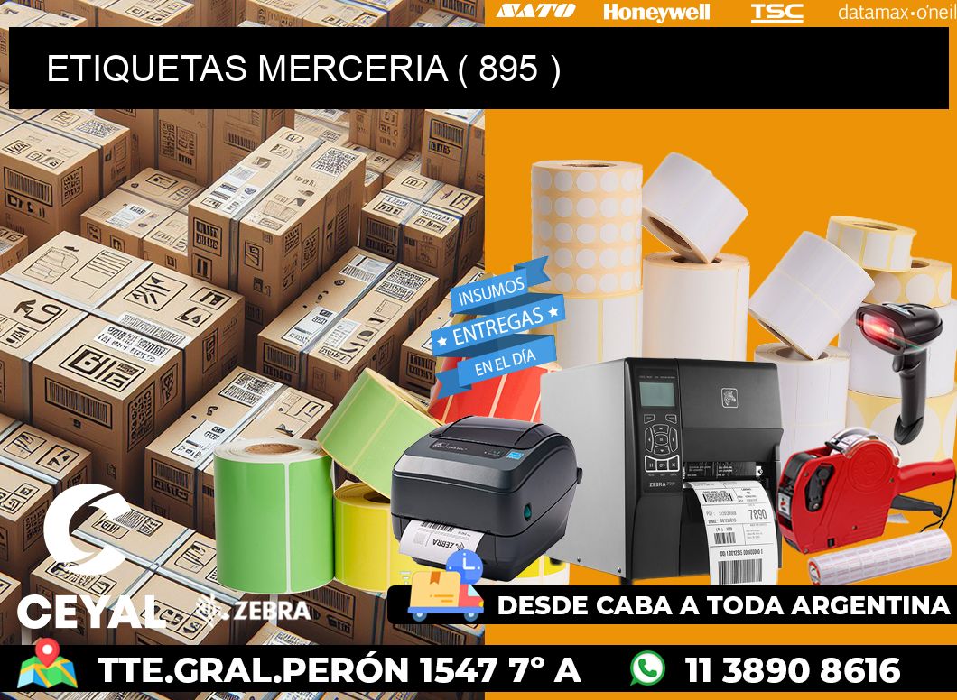 ETIQUETAS MERCERIA ( 895 )