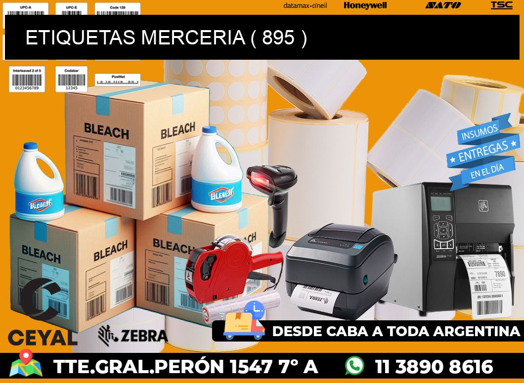 ETIQUETAS MERCERIA ( 895 )