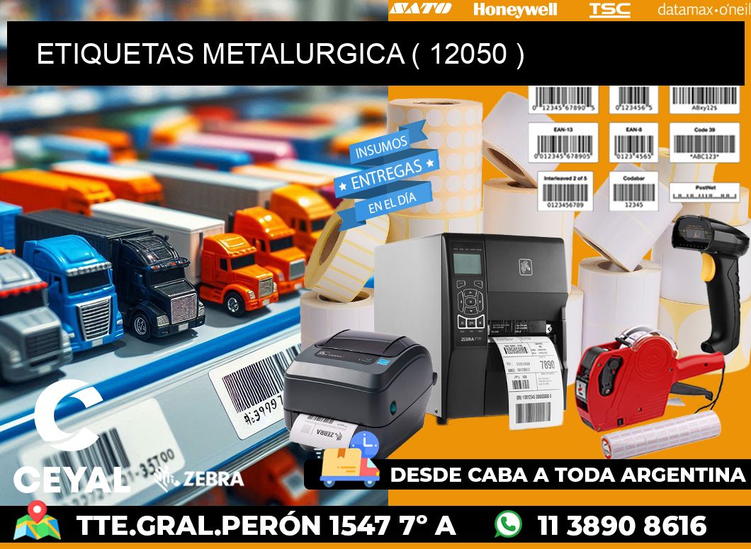 ETIQUETAS METALURGICA ( 12050 )