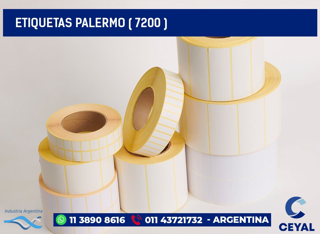 ETIQUETAS PALERMO ( 7200 )