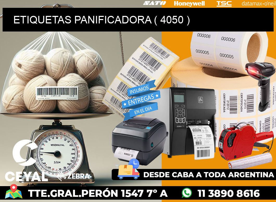 ETIQUETAS PANIFICADORA ( 4050 )