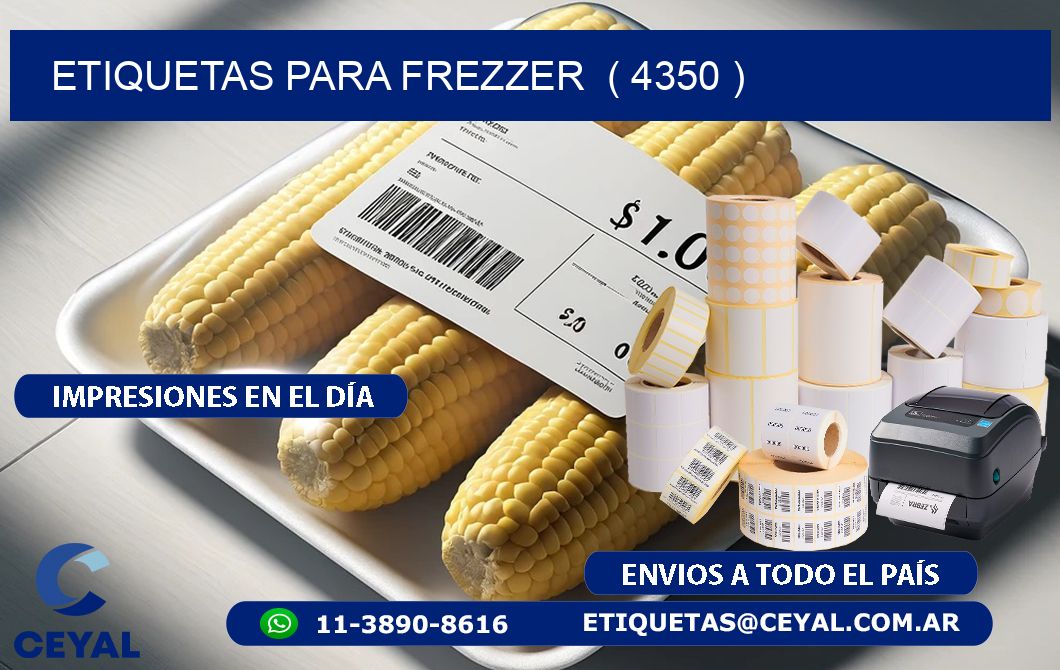 ETIQUETAS PARA FREZZER  ( 4350 )