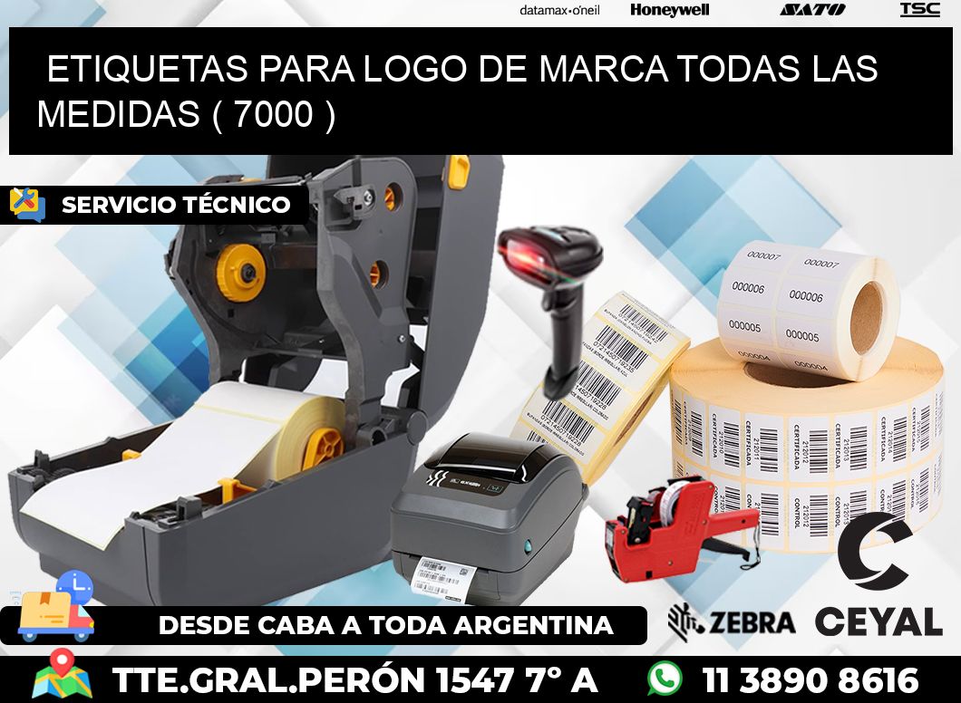 ETIQUETAS PARA LOGO DE MARCA TODAS LAS MEDIDAS ( 7000 )