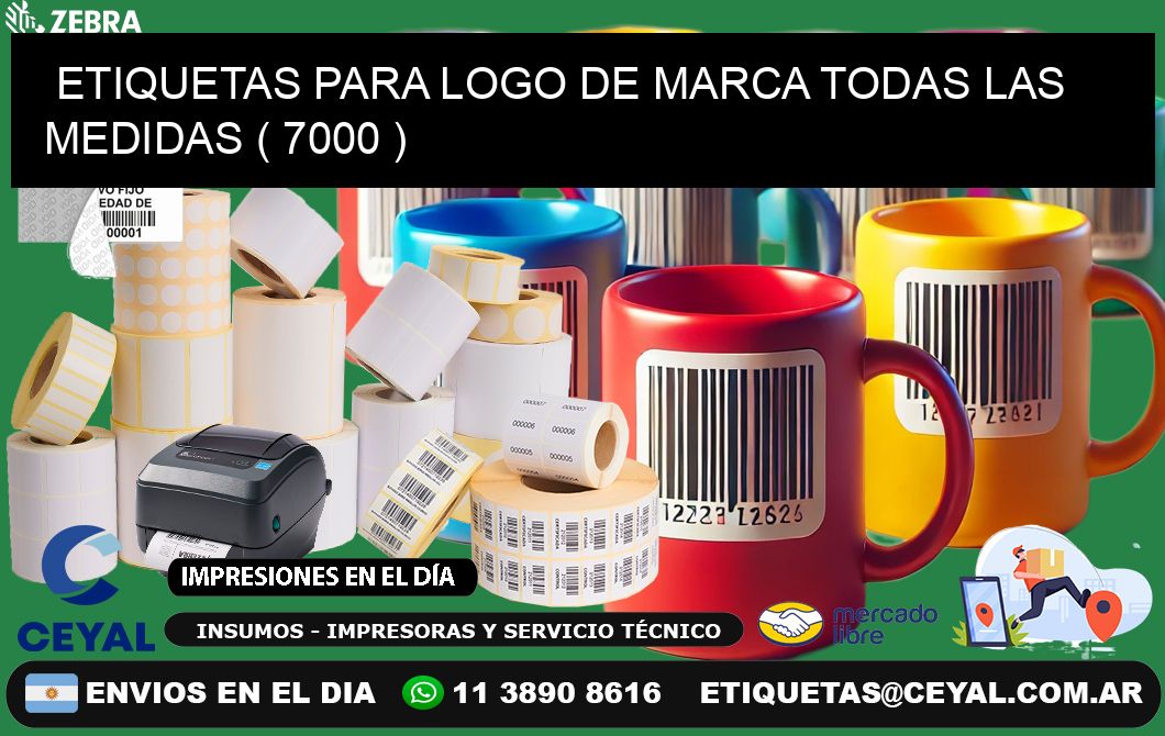 ETIQUETAS PARA LOGO DE MARCA TODAS LAS MEDIDAS ( 7000 )