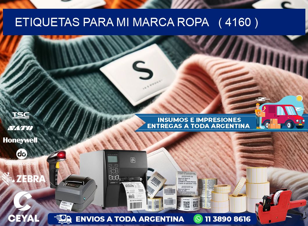 ETIQUETAS PARA MI MARCA ROPA   ( 4160 )