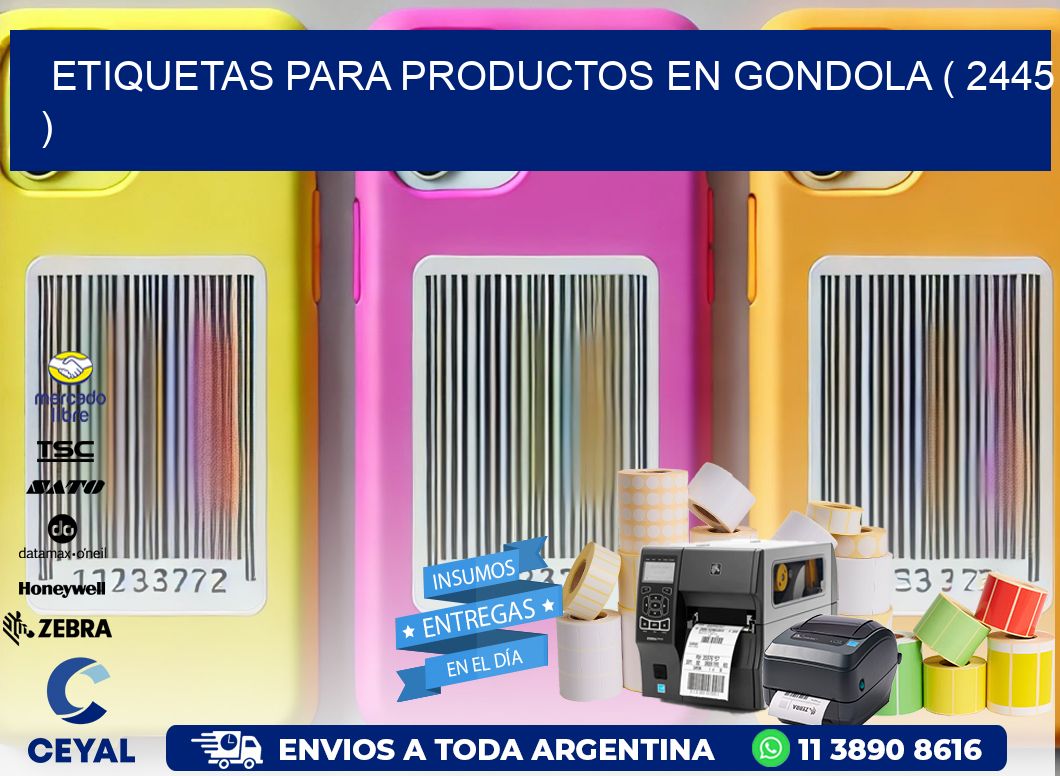 ETIQUETAS PARA PRODUCTOS EN GONDOLA ( 2445 )
