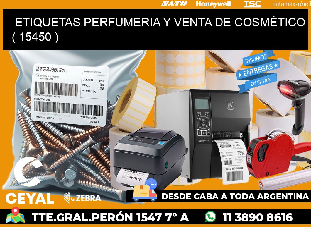 ETIQUETAS PERFUMERIA Y VENTA DE COSMÉTICO ( 15450 )