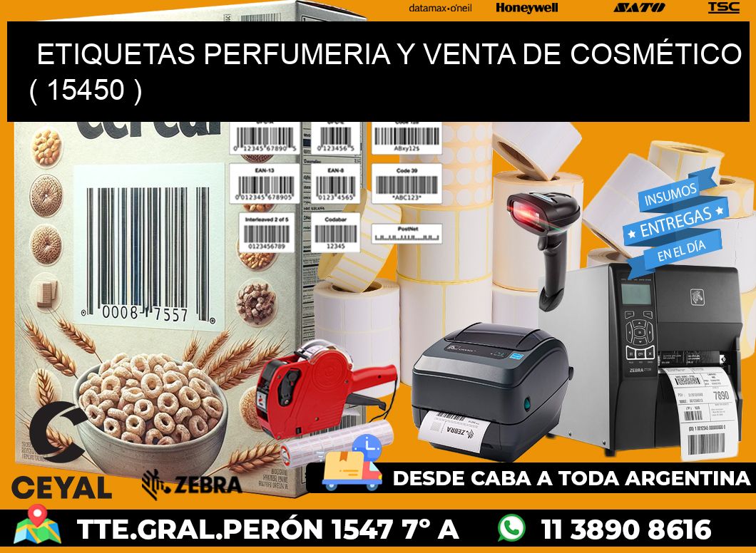 ETIQUETAS PERFUMERIA Y VENTA DE COSMÉTICO ( 15450 )