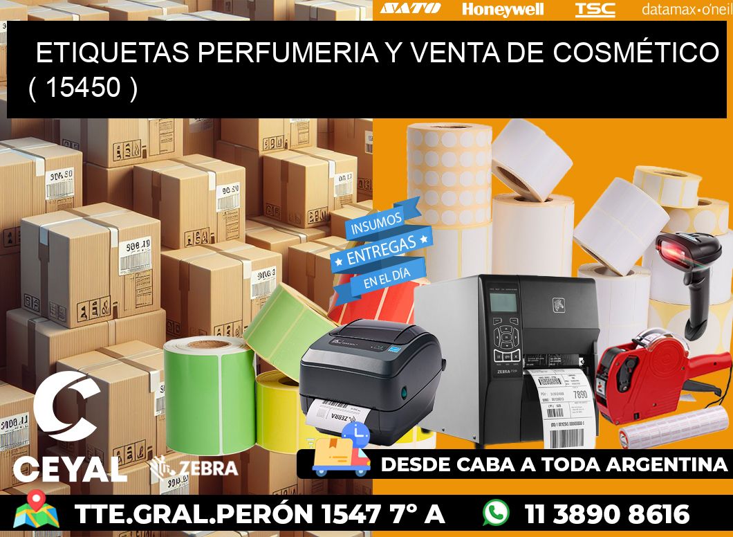 ETIQUETAS PERFUMERIA Y VENTA DE COSMÉTICO ( 15450 )