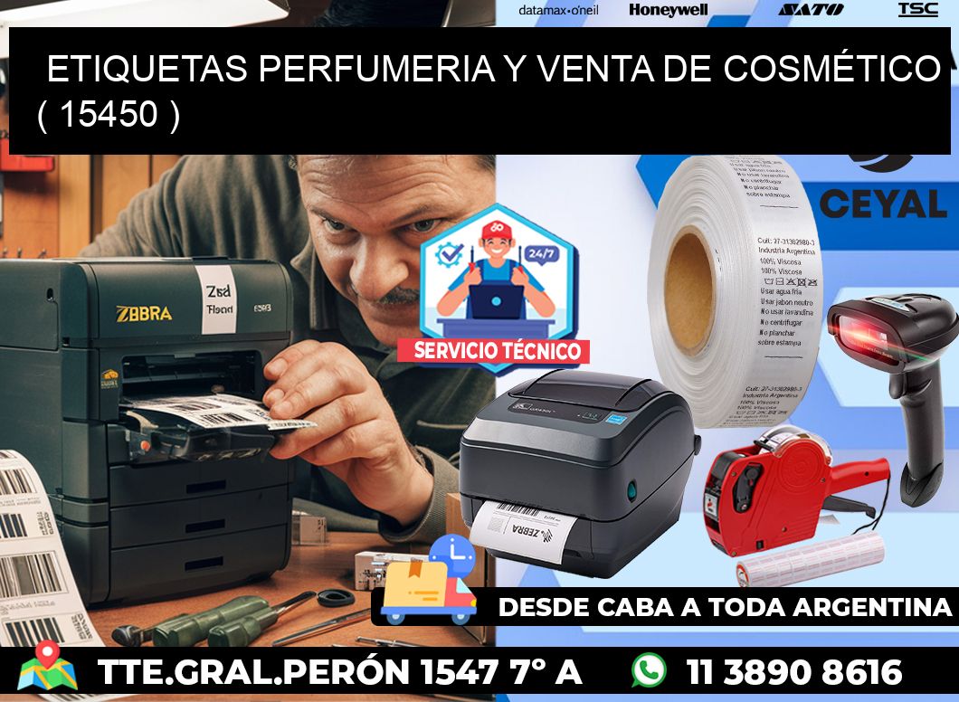 ETIQUETAS PERFUMERIA Y VENTA DE COSMÉTICO ( 15450 )