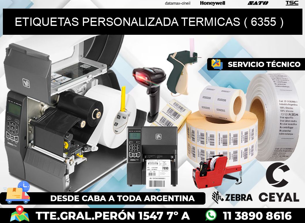 ETIQUETAS PERSONALIZADA TERMICAS ( 6355 )