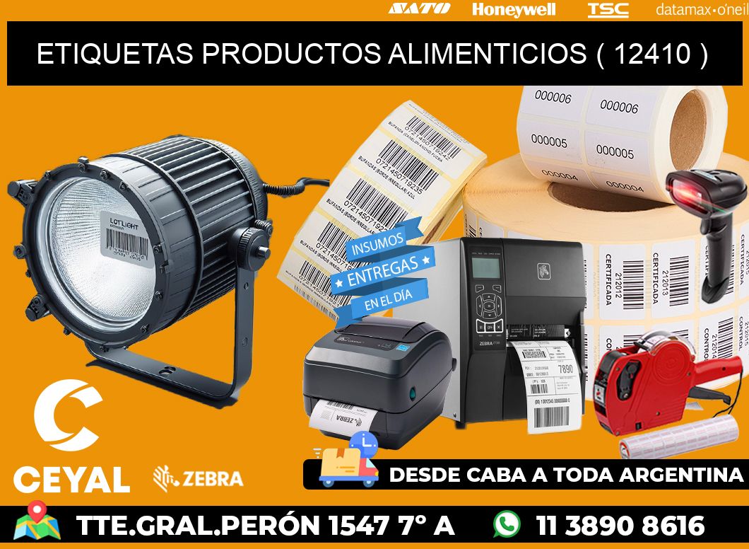 ETIQUETAS PRODUCTOS ALIMENTICIOS ( 12410 )