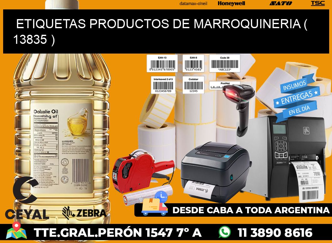 ETIQUETAS PRODUCTOS DE MARROQUINERIA ( 13835 )