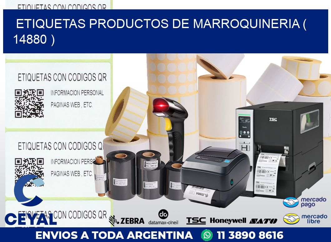 ETIQUETAS PRODUCTOS DE MARROQUINERIA ( 14880 )