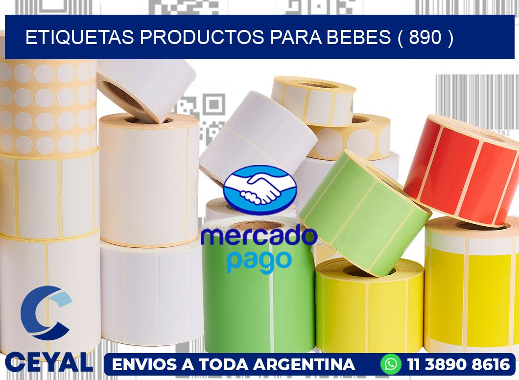 ETIQUETAS PRODUCTOS PARA BEBES ( 890 )