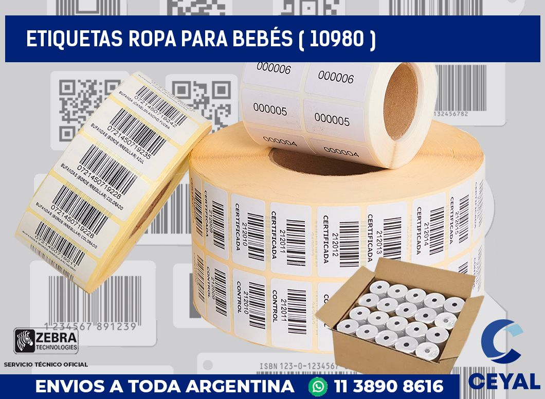 ETIQUETAS ROPA PARA BEBÉS ( 10980 )