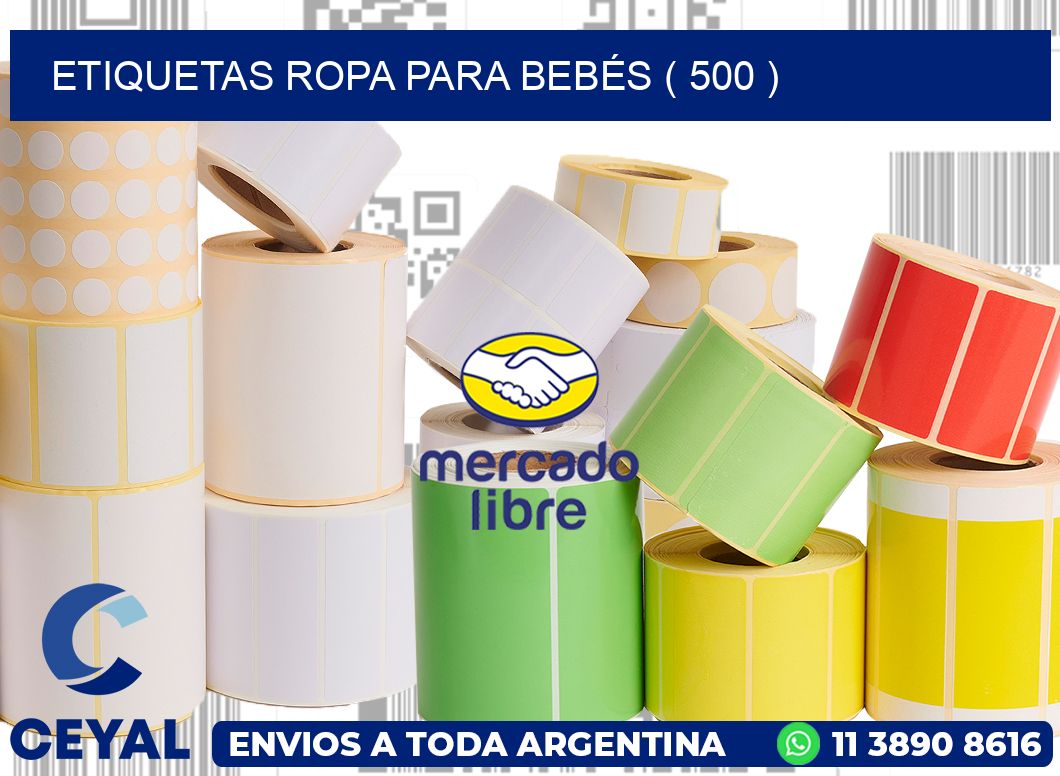 ETIQUETAS ROPA PARA BEBÉS ( 500 )