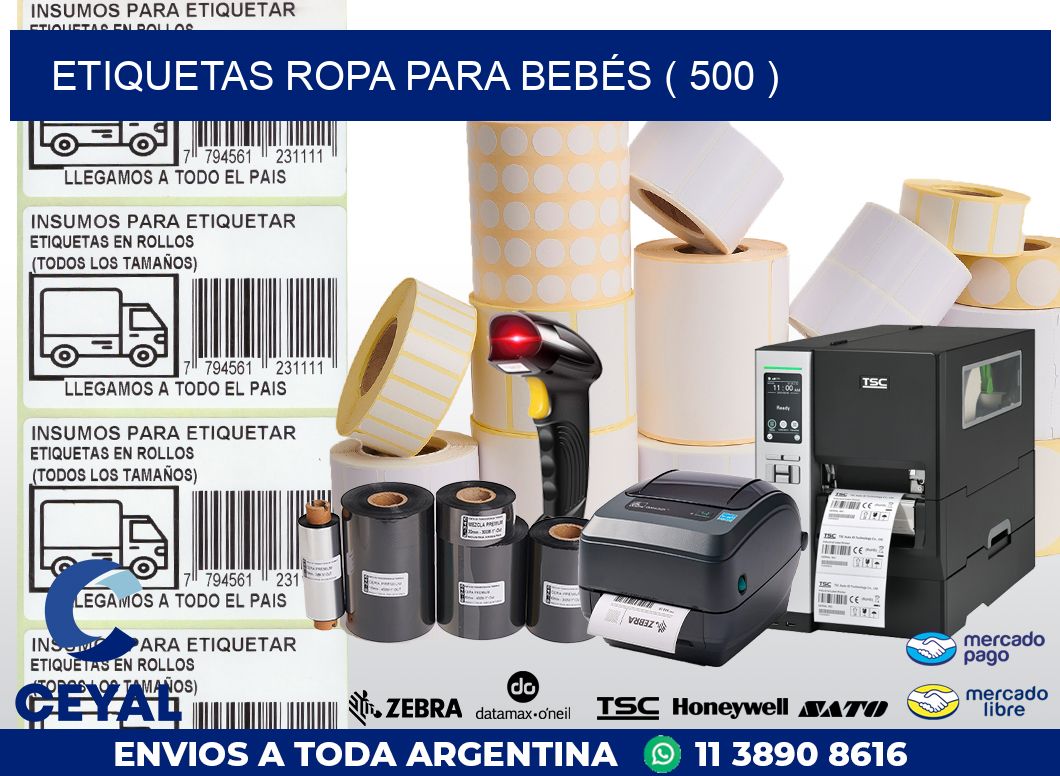 ETIQUETAS ROPA PARA BEBÉS ( 500 )