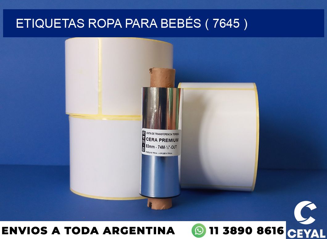 ETIQUETAS ROPA PARA BEBÉS ( 7645 )