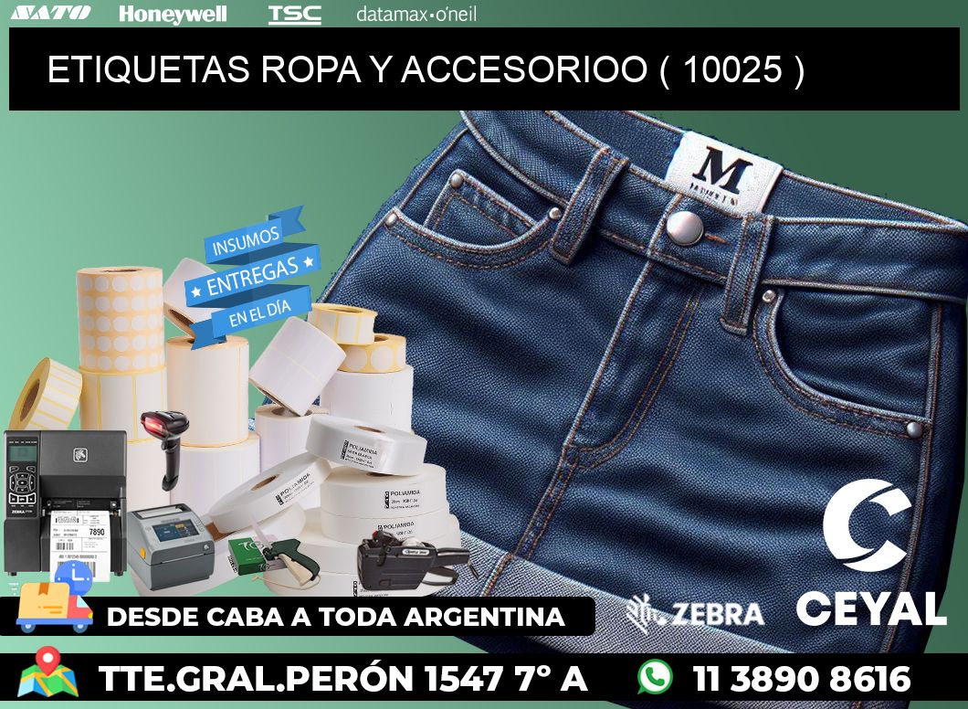 ETIQUETAS ROPA Y ACCESORIOO ( 10025 )