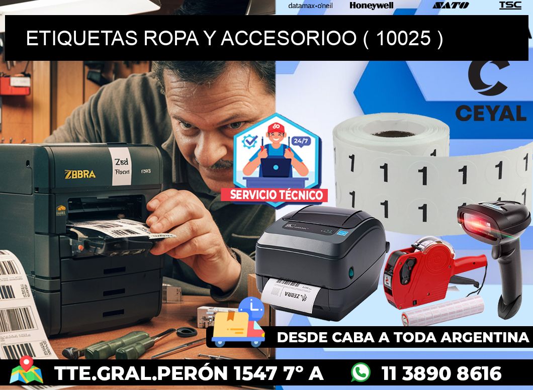 ETIQUETAS ROPA Y ACCESORIOO ( 10025 )