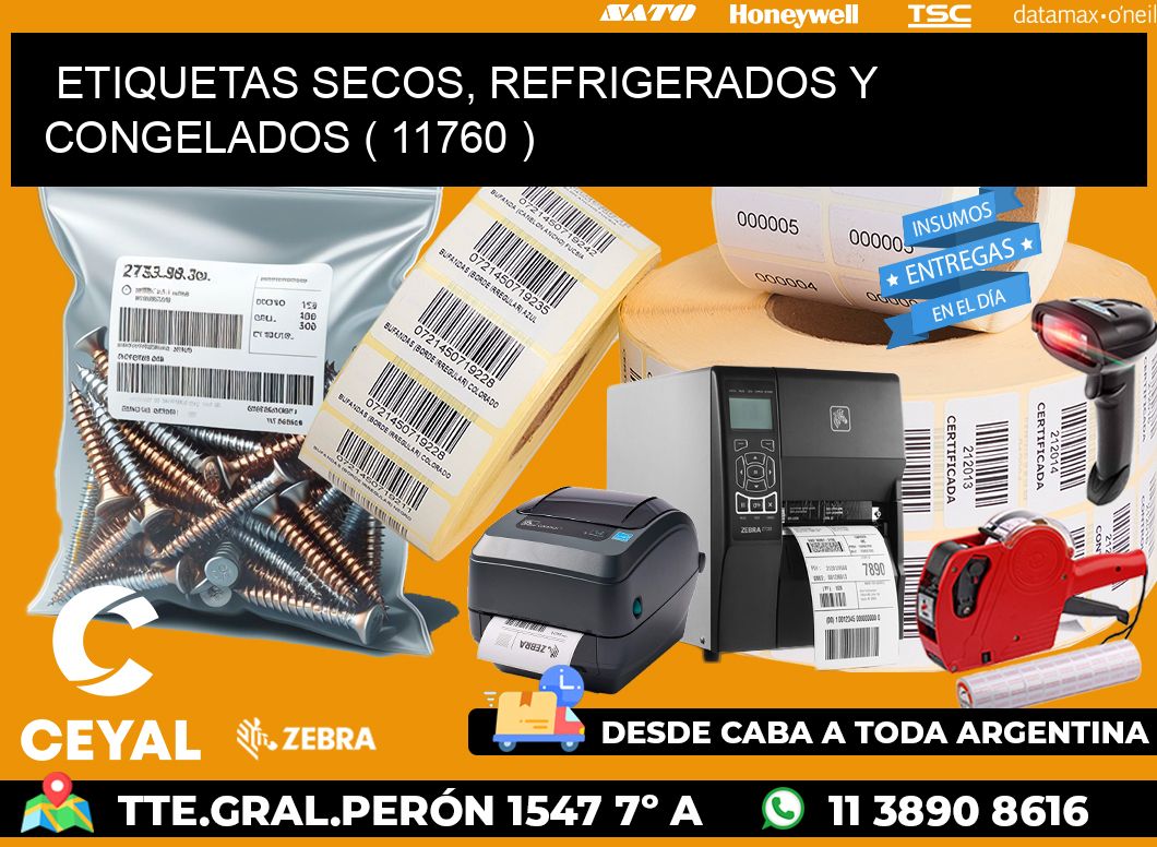 ETIQUETAS SECOS, REFRIGERADOS Y CONGELADOS ( 11760 )